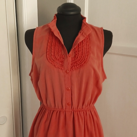 Forever 21 sleeveless Orange summer dress - Picture 2 of 9